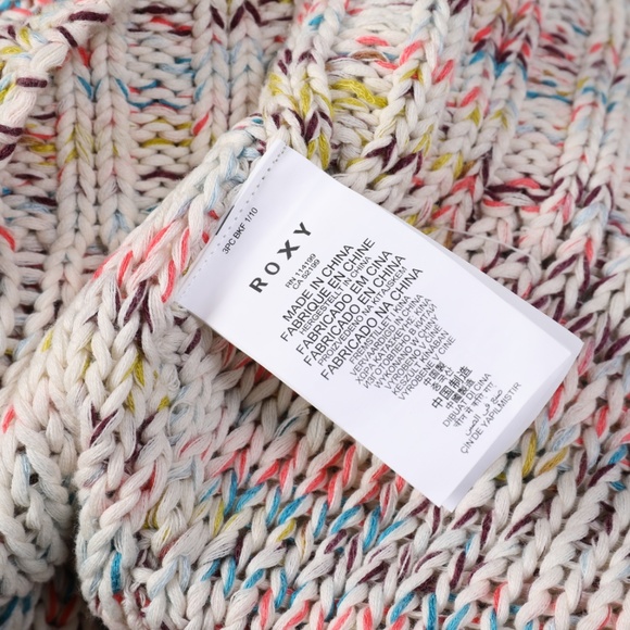 NWOT ROXY multi color hood sweater size S - Picture 4 of 4